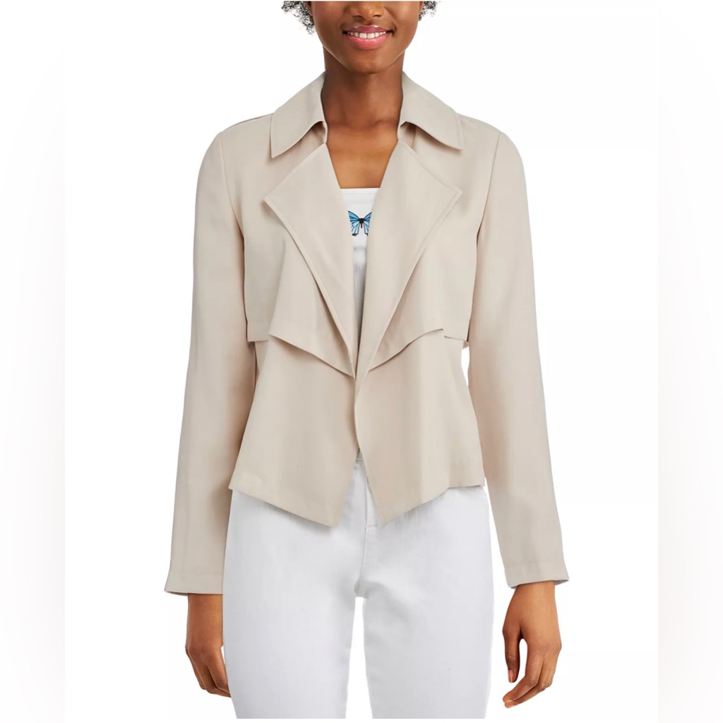 Bar Lll Open-Front Trench Jacket Size Xl